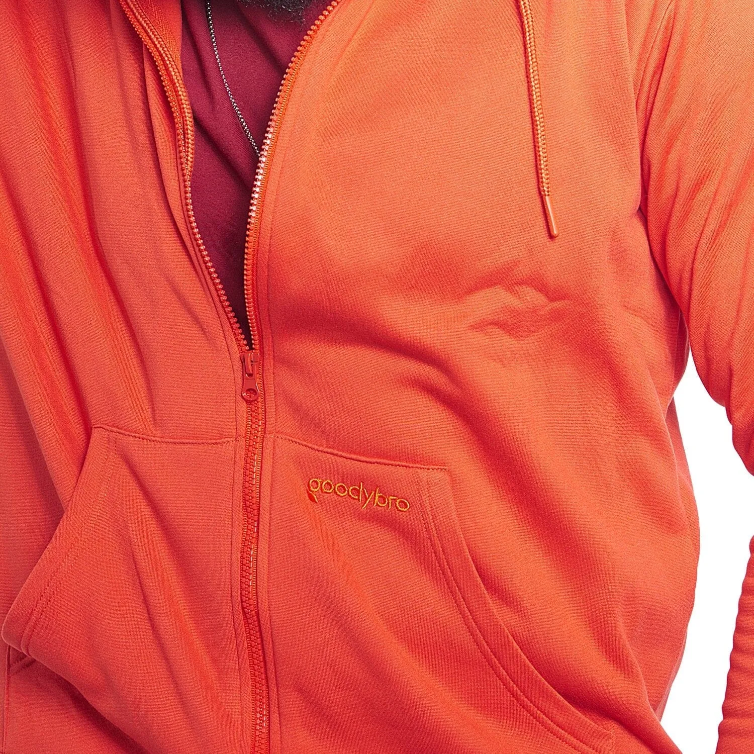 Zip-Through Hoodies  | Orange